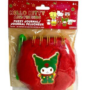 Hello Kitty Friends Kuromi Christmas Fuzzy Journal Set Horizon Group 2024 NEW